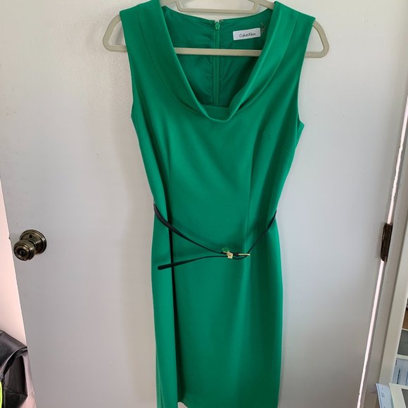 Calvin Klein Dresses & Skirts - EUC green Calvin Klein dress sz 4